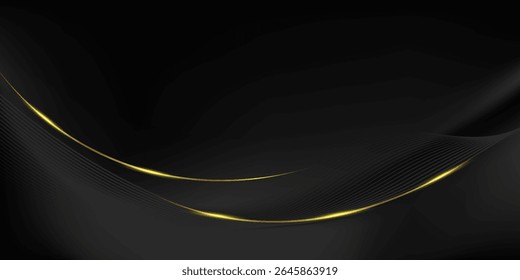 Black background with elegant effect. Vector illustration.