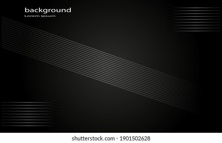 fondo negro con un elegante contorno blanco para tarjetas, carteles, fondos de pantalla, fondos de medios sociales, tarjetas de visita