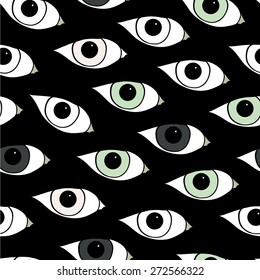 Black Background Eyes Stock Vector (Royalty Free) 272566322 | Shutterstock