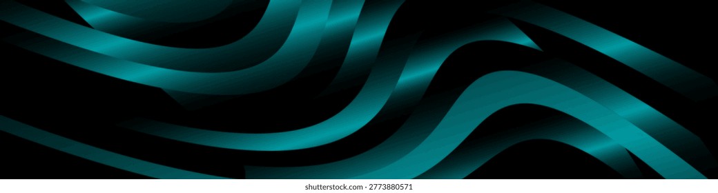 Fondo negro con curvas