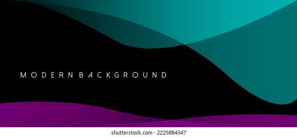 Fondo negro con forma geométrica de color
