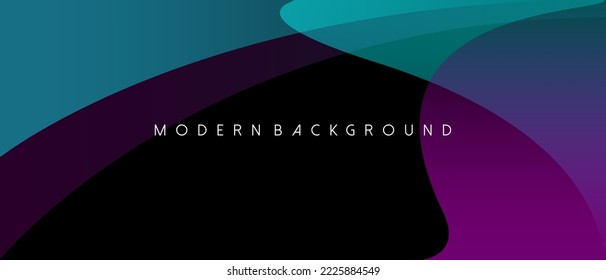 Black Background with Geometric Colorful Shape