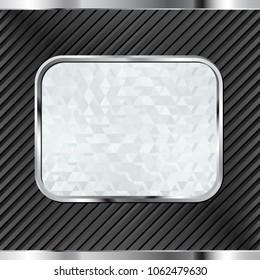 black background with glassy banner
