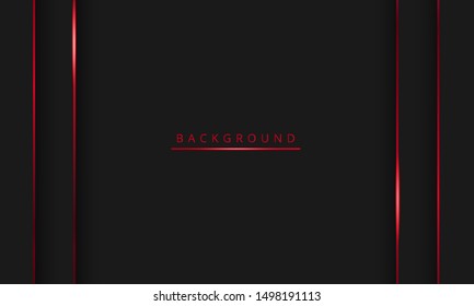 black background with glossy red line, futuristic wallpaper technology, can be used for backgrounds, banner, landing page, flyer. vector.
