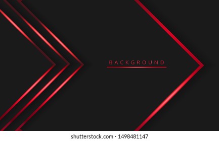 black background with glossy red line, futuristic wallpaper technology, can be used for backgrounds, banner, landing page, flyer. vector.