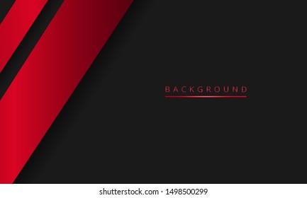 black background with glossy red line, futuristic wallpaper technology, can be used for backgrounds, banner, landing page, flyer. vector.