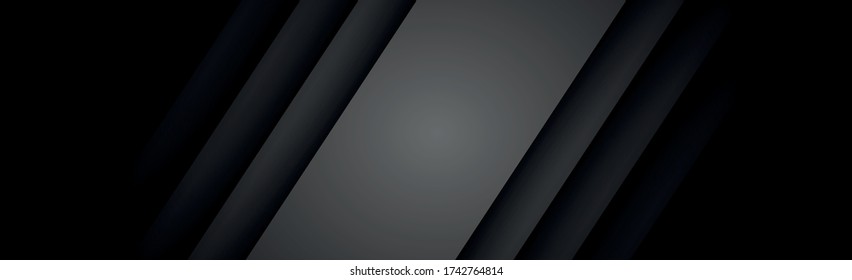 Black background with glow and shadow - Panorama