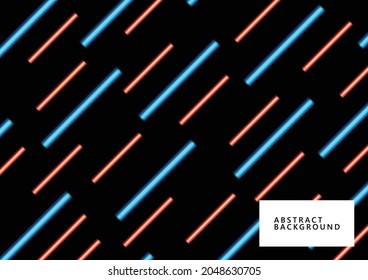 Fondo negro con formas dinámicas brillantes.