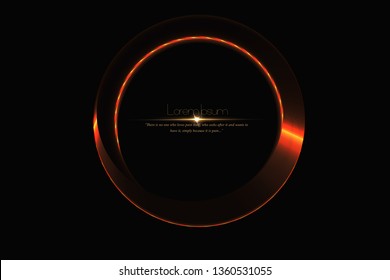 Black background with gold circle