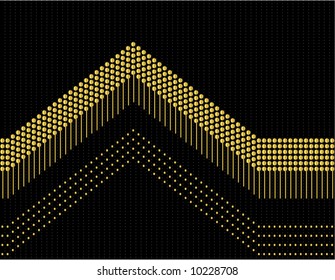 Black Background with Gold Design