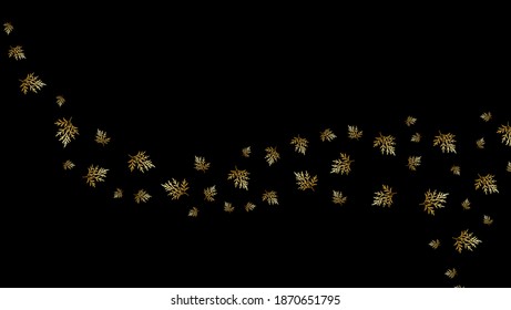 fondo negro con hojas de oro