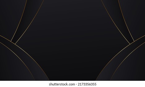 black background, with gold outline