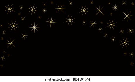 schwarzer Hintergrund, mit goldenem Stern