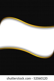 Black background with gold wave