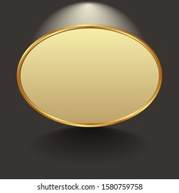 black background with golden banner
