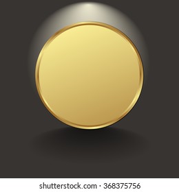 black background with golden banner