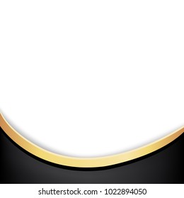 Black Background Golden Line Stock Vector (Royalty Free) 1022894050 ...