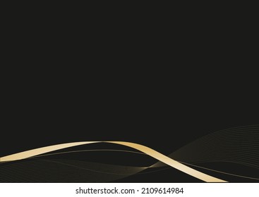 black background with golden lines,vector, line, gold, golden, background, illustration, black