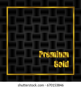 Black background golden premium designed vector 