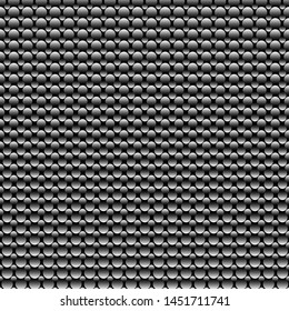 Black background with gradient circles of different diameters for design and decoration