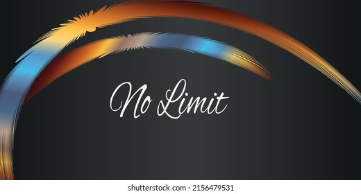 black background with gradient colored brush for business card and presentations