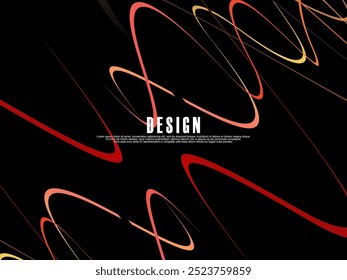 Plano de fundo preto com padrão de fita colorida de gradiente. Fundo preto com padrão de grafite moderno.