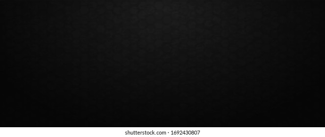 Black background with gray haxagons shadow. Haftone picture on texture vector illustration.