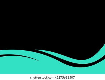 black background with green color combination