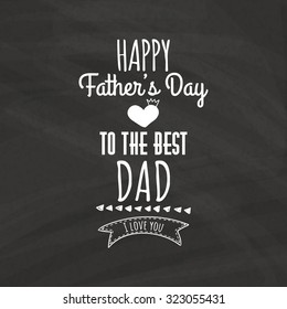 Black background with icons and text for father's day