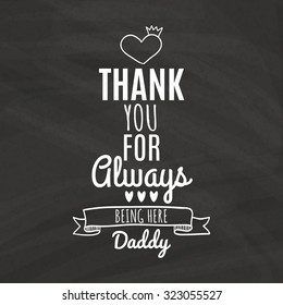 Black background with icons and text for father's day
