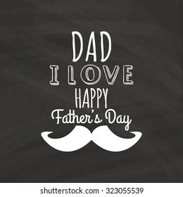 Black background with icons and text for father's day