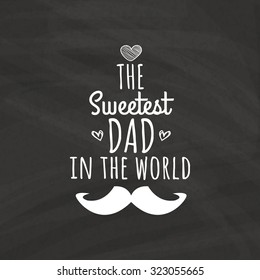 Black background with icons and text for father's day