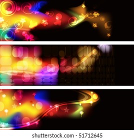 black background with illuminated pattern, eps10 format