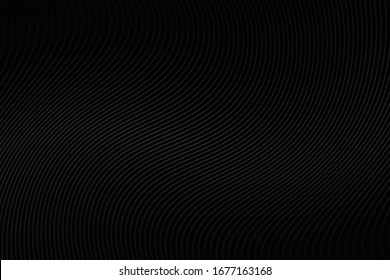 Black background with line curve design. Vector illustration. Eps 10