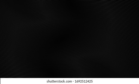 Black background with line curve design. Vector illustration. Eps10 