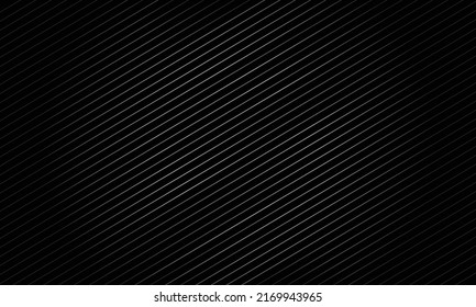 Fondo negro con diseño de onda de línea. Ilustración vectorial. Eps10 Textura abstracta oscura con líneas diagonales,
