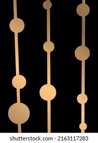 Black background with lines and circles