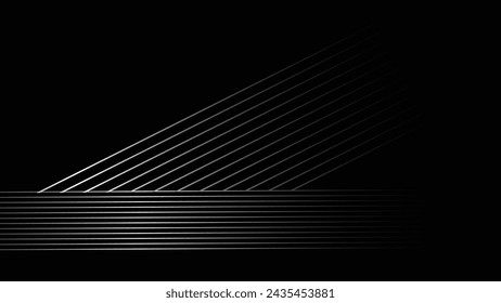 Black Background Lines vector image abstract wallpaper for backdrop or decoration