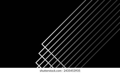 Black Background Lines vector image abstract wallpaper for backdrop or decoration