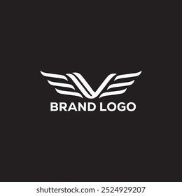 ein schwarzer Hintergrund mit einem Logo für einen Markennamen