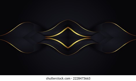 Black Background with Luxury Gold