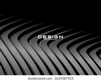 Black background with luxury gradient abstract lines.