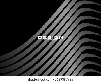 Black background with luxury gradient abstract lines.