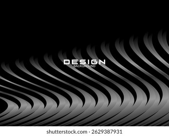 Black background with luxury gradient abstract lines.