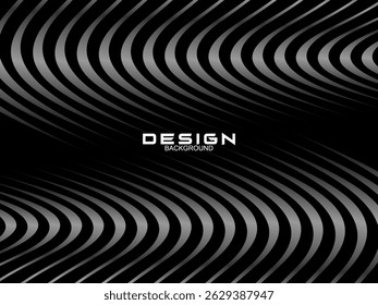 Black background with luxury gradient abstract lines.