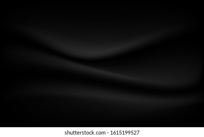 Black background luxury , texture abstract with waves, Soft focus black