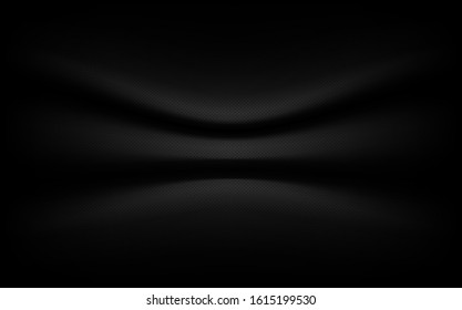 Black background luxury , texture abstract with waves, Soft focus black