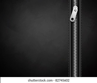 black background made of leather with a lock