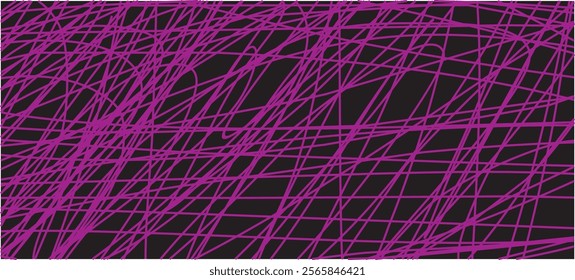 Black background. Magenta line in black background