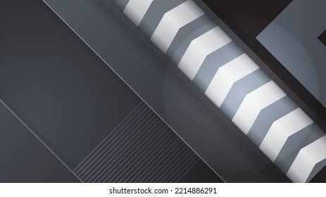 Black background with metal style design for presentation background, game design, social media cover